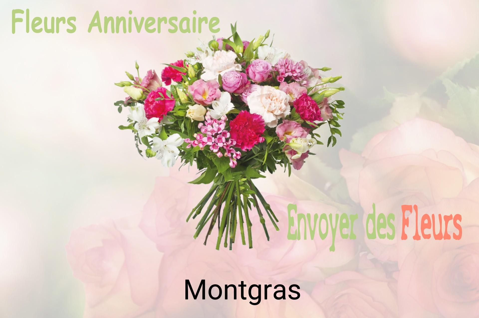 Bouquet de fleurs d’anniversaire livré à Montgras